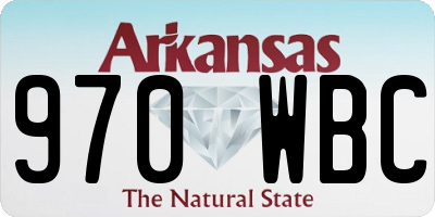 AR license plate 970WBC