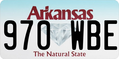 AR license plate 970WBE