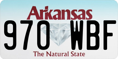 AR license plate 970WBF