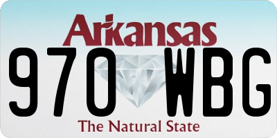 AR license plate 970WBG
