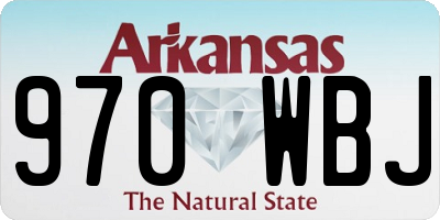 AR license plate 970WBJ