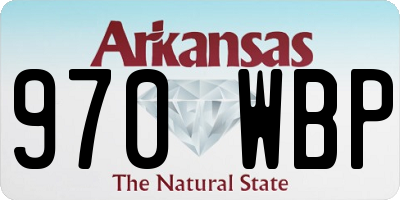 AR license plate 970WBP