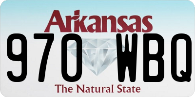AR license plate 970WBQ