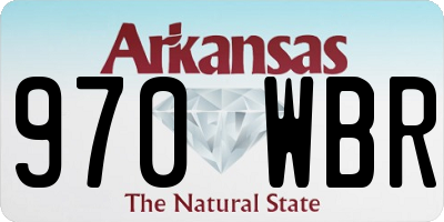 AR license plate 970WBR