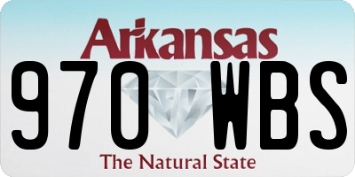 AR license plate 970WBS