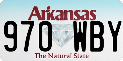 AR license plate 970WBY