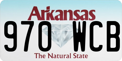 AR license plate 970WCB