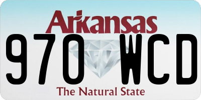 AR license plate 970WCD