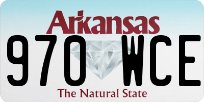 AR license plate 970WCE