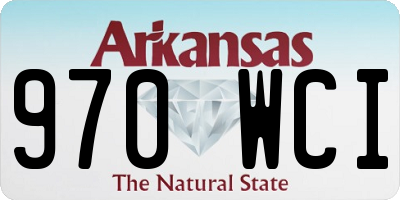 AR license plate 970WCI