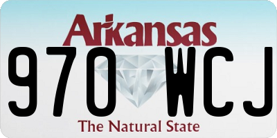AR license plate 970WCJ
