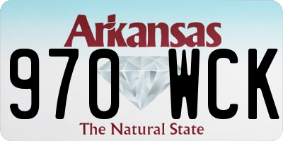 AR license plate 970WCK
