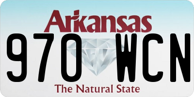 AR license plate 970WCN