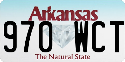 AR license plate 970WCT