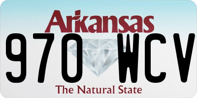 AR license plate 970WCV
