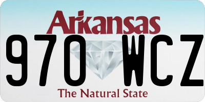 AR license plate 970WCZ