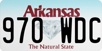 AR license plate 970WDC