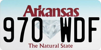 AR license plate 970WDF