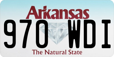 AR license plate 970WDI