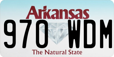 AR license plate 970WDM