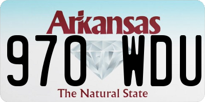AR license plate 970WDU