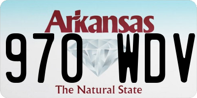 AR license plate 970WDV