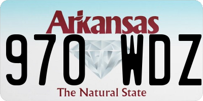 AR license plate 970WDZ