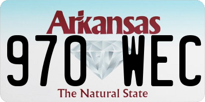 AR license plate 970WEC