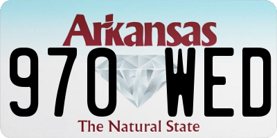 AR license plate 970WED