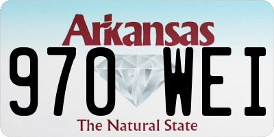AR license plate 970WEI