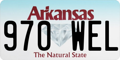 AR license plate 970WEL