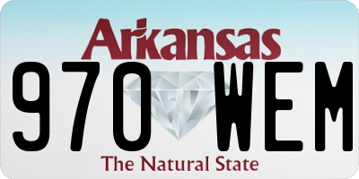 AR license plate 970WEM