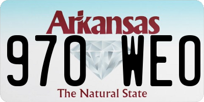 AR license plate 970WEO
