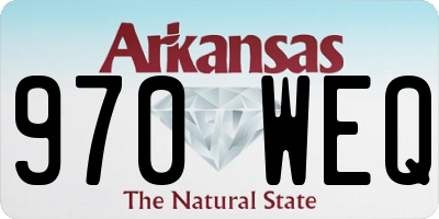 AR license plate 970WEQ