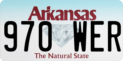 AR license plate 970WER