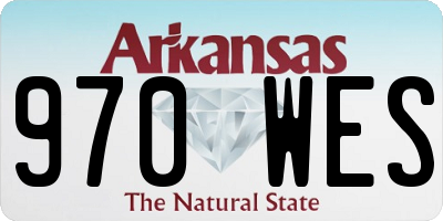 AR license plate 970WES