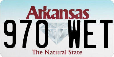 AR license plate 970WET
