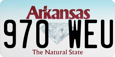 AR license plate 970WEU