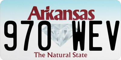 AR license plate 970WEV