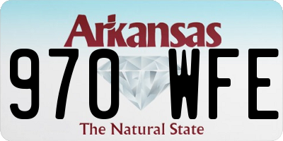 AR license plate 970WFE