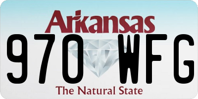 AR license plate 970WFG