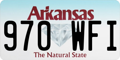 AR license plate 970WFI