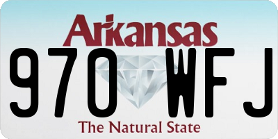 AR license plate 970WFJ