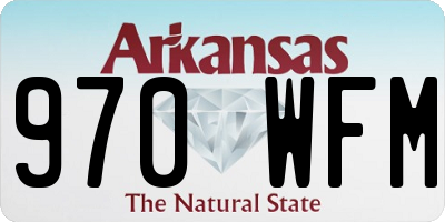 AR license plate 970WFM