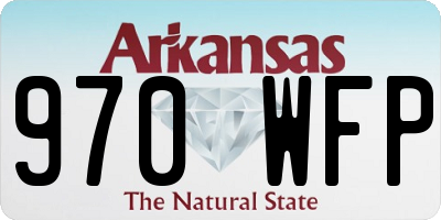 AR license plate 970WFP