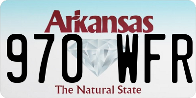 AR license plate 970WFR