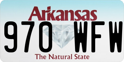 AR license plate 970WFW