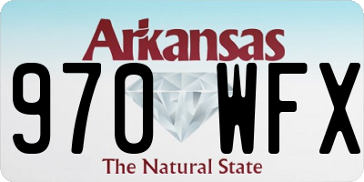 AR license plate 970WFX
