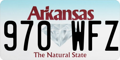 AR license plate 970WFZ