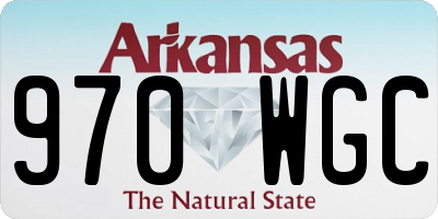 AR license plate 970WGC